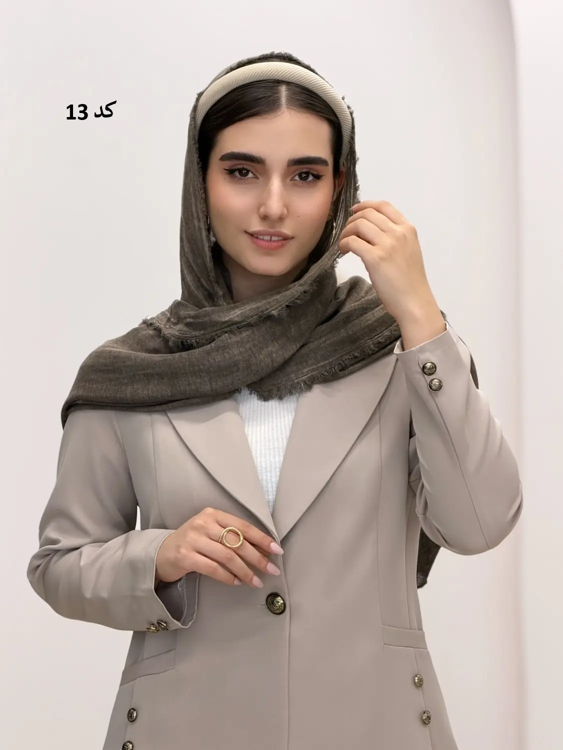 6889-شال کنفی لالیک